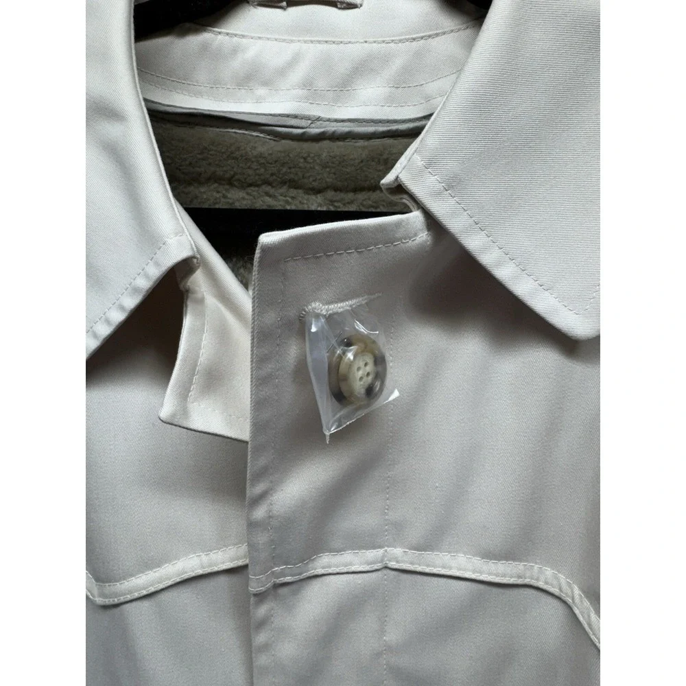 Vintage NWT Clipper Mist Donald All Weather Trench Coat Insulated‎ Size 42 Long